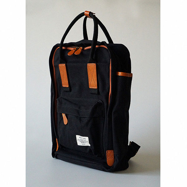 【2color】バイカラーレザーキャンバスバック Z00389