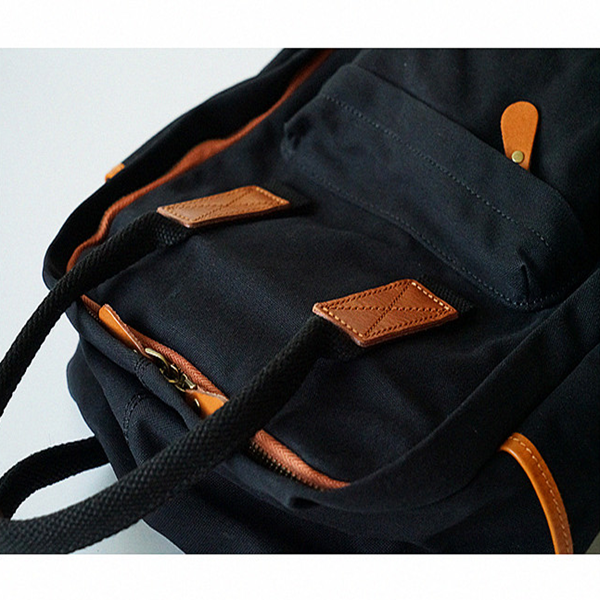 【2color】バイカラーレザーキャンバスバック Z00389