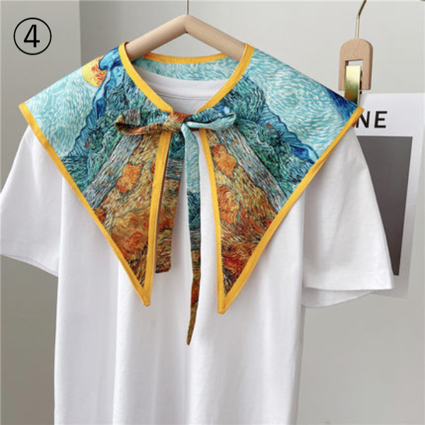 【8color】アーティスティックプリントレトロストール AU-163