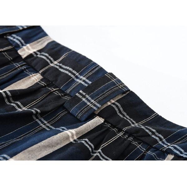 Aラインチェックスカート X-365