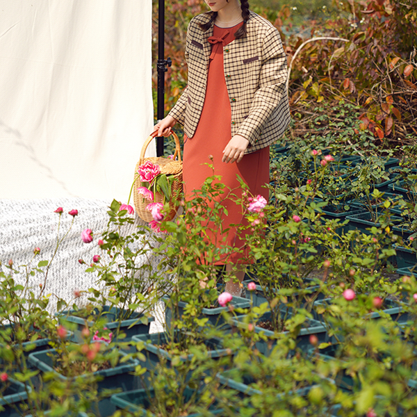 クラシックチェック柄ショートジャケット Z00509