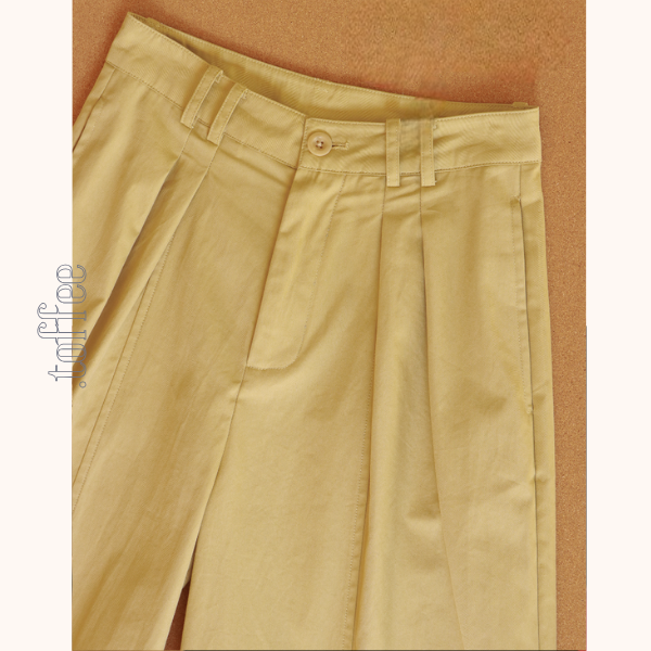 クロップドハイウエストワイドパンツ《Z00847》