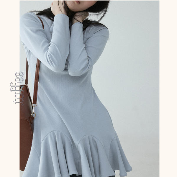 ボタンディテールペプラムトップ《Z00837》