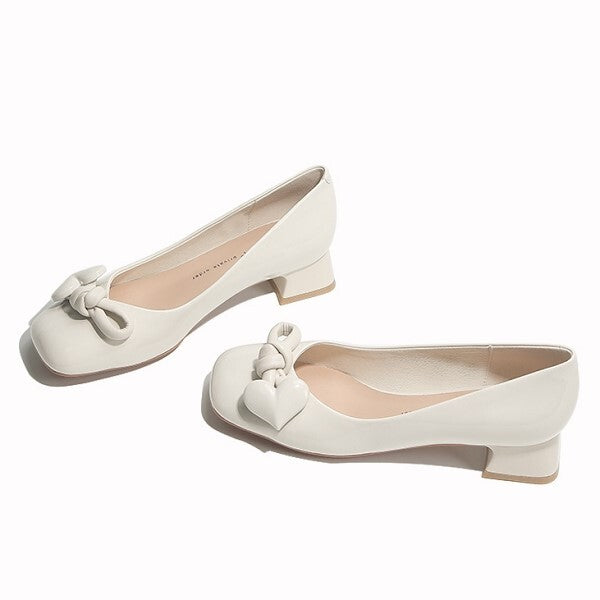 【2color】ハートノットパンプス X-041