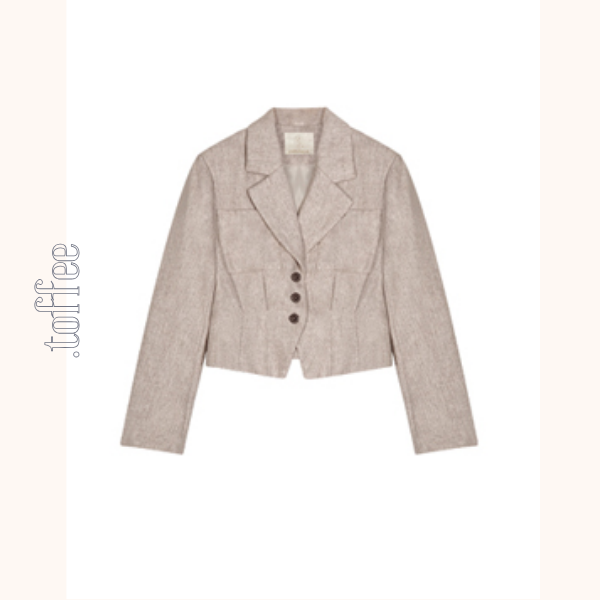 ショートテーラードジャケット&ロングプリーツスカート セットアップ 《Z00773》