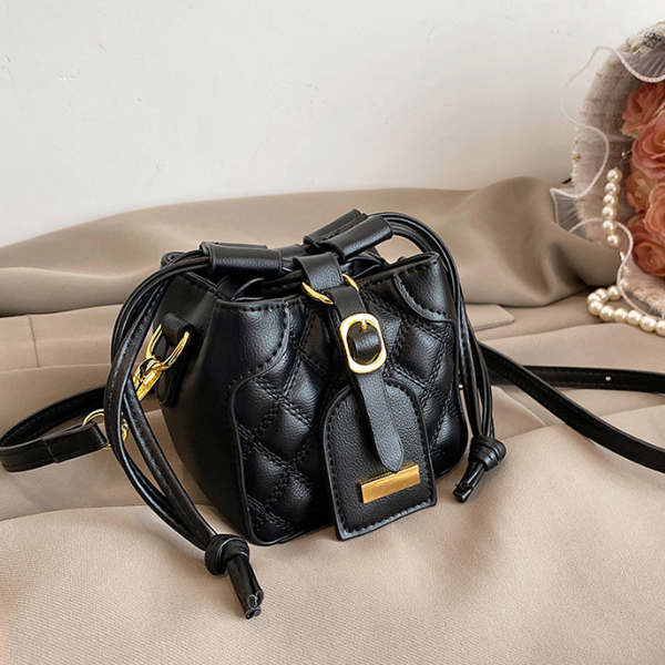 【2pattern】【3color】ショルダー バケットバッグ X-410