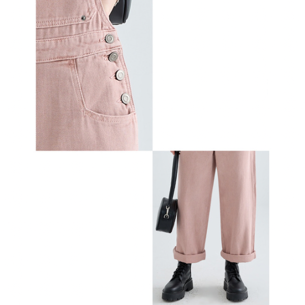 コットンカジュアルオーバーオール w-113