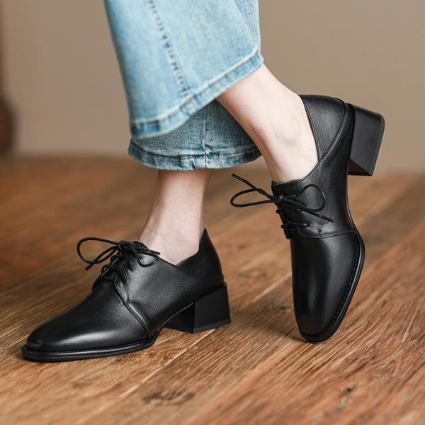 【2color】ポインテッドトゥミドルローファー w-148