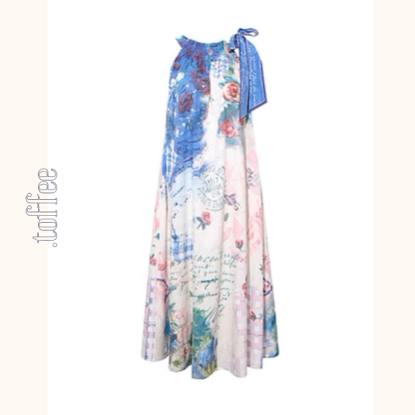 深海の花の泡ホルターネックワンピース《Z00967》