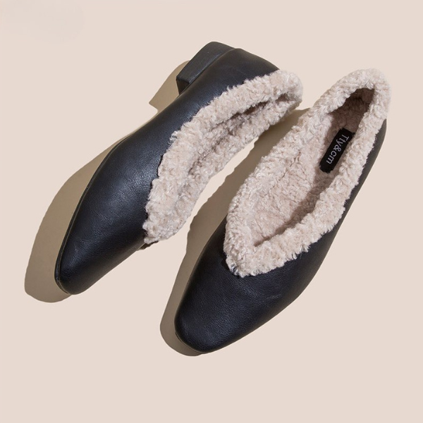 【3color】インナーボアローヒールパンプス w-129