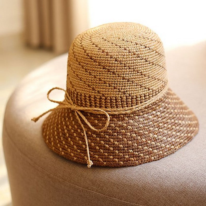 【4color】天然ラフィアの麦わら帽子