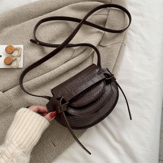 【4color】クロコ調エンボスプロセッシングショルダーバッグ AU-171