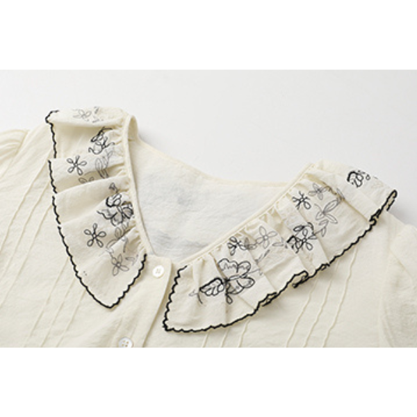 ドールカラーフレンチレースブラウス Z00029