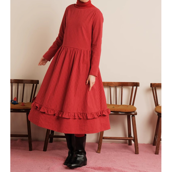 【2pattern】コットンレースワンピース Z00074