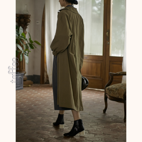 オリーブグリーンロングジャケット Z00524