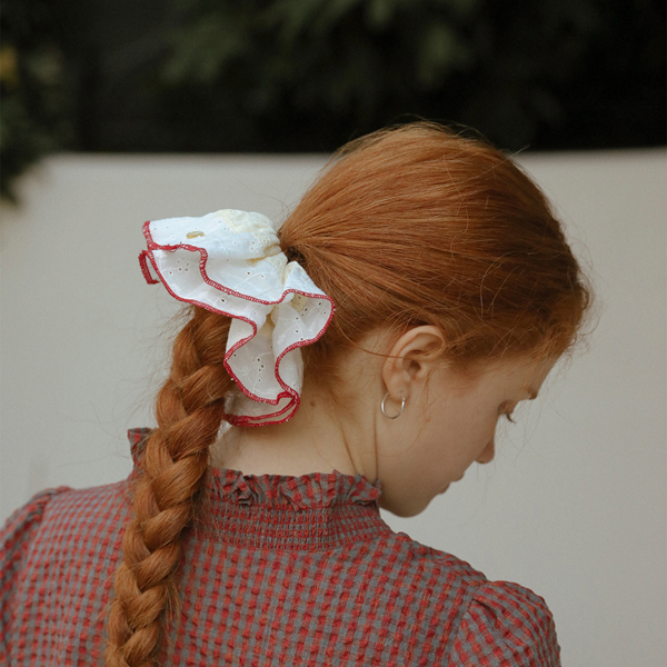 【3pattern】大きなフリルのヘアアクセサリー《Z00820》