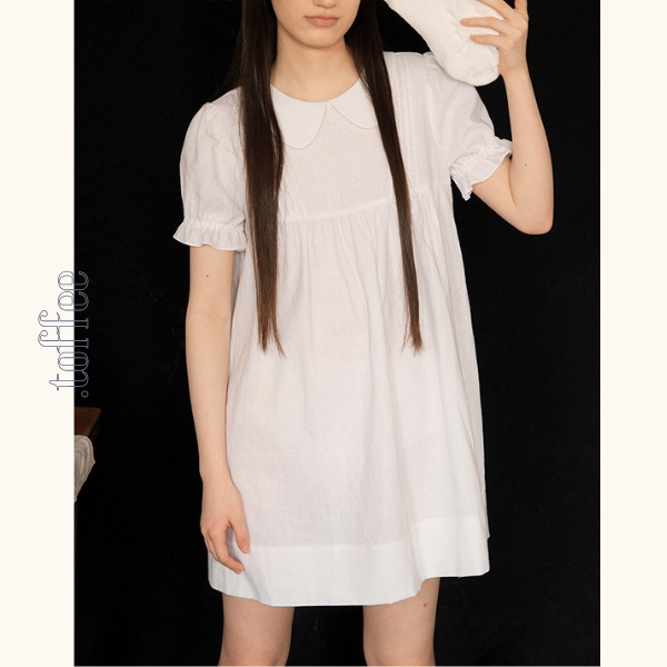 【2color】ドールカラーとプリーツの優美ワンピース《Z01049》