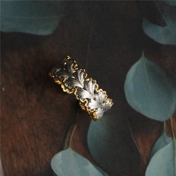 リーフモチーフオープンリング  su0020