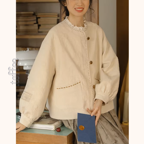 ステッチが奏でる温もりジャケット《Z01140》