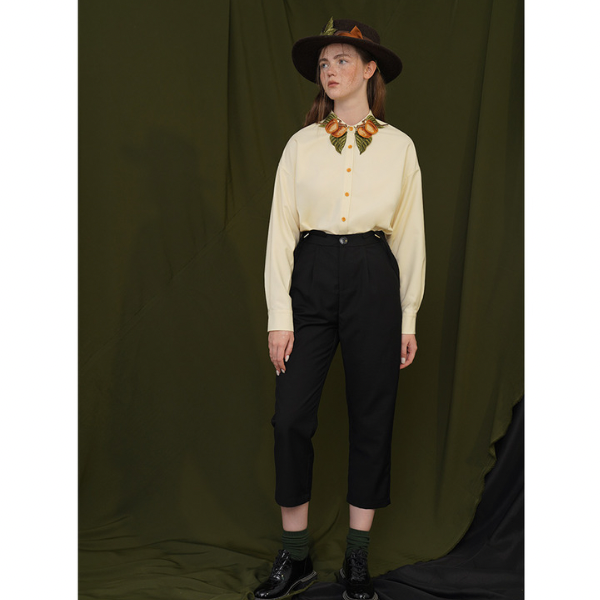 桃が成ったブリテッシュデザインシャツ sp0068