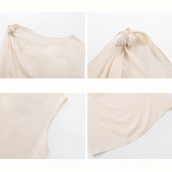 サイド結びノースリーブトップス《Z00886》