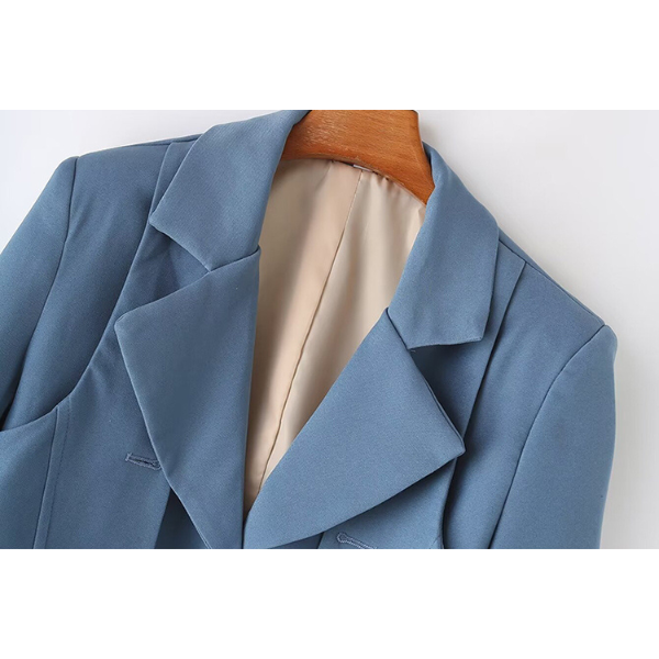 【2color】レイヤード風シングルブレストショートジャケット Z00156