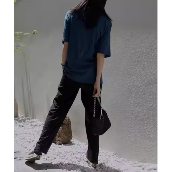 【2color】ウエストリボンTシャツ X1-009