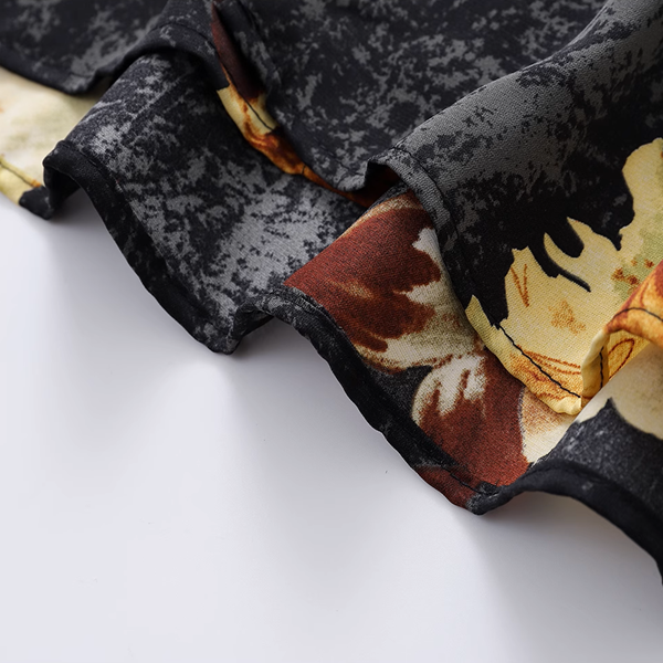 ボックスシルエット花柄シャツ《Z00919》