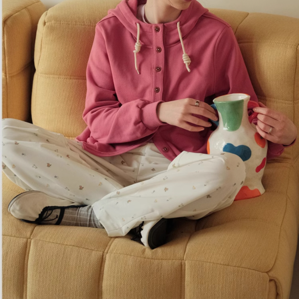 【2color】ルーズスウェットパーカー Z00076