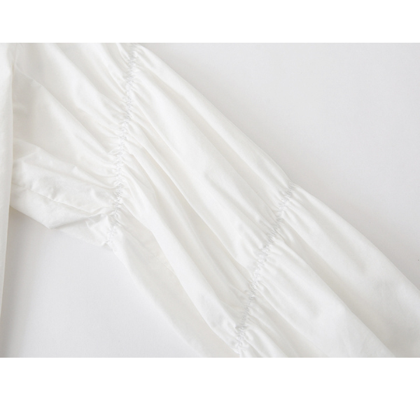 【2color】フェイクツーピースレイヤード調シャツ AU-201