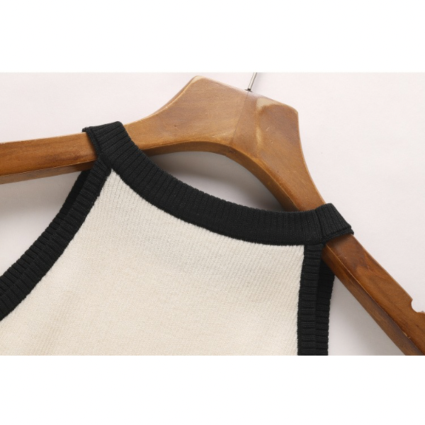 【5color】 ホルターネックニットトップ Z00206