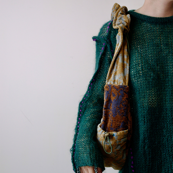 サイドチェックマルチカラーショルダーバッグ Z00489