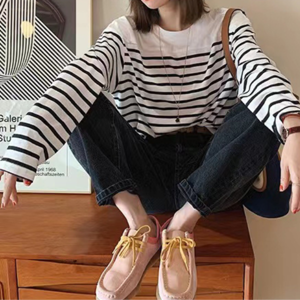 【2color】スクエアトゥワラビーシューズ Z00124