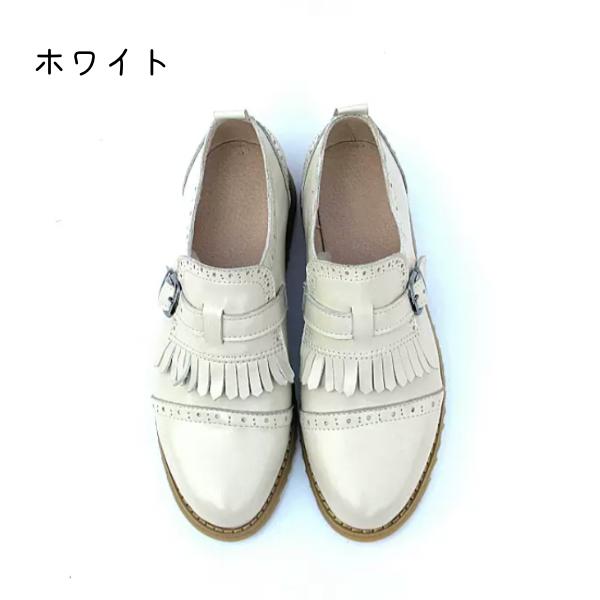 【5color】オックスフォードカジュアルフラットシューズ w-117