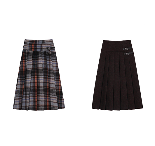 【2color】ハイウエストAラインロングスカート Z00560