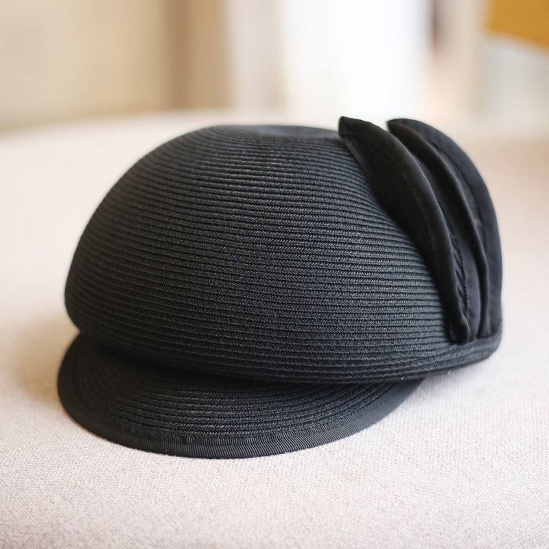 【3color】ワンポイントがついた可愛い麦わら帽 sp0076