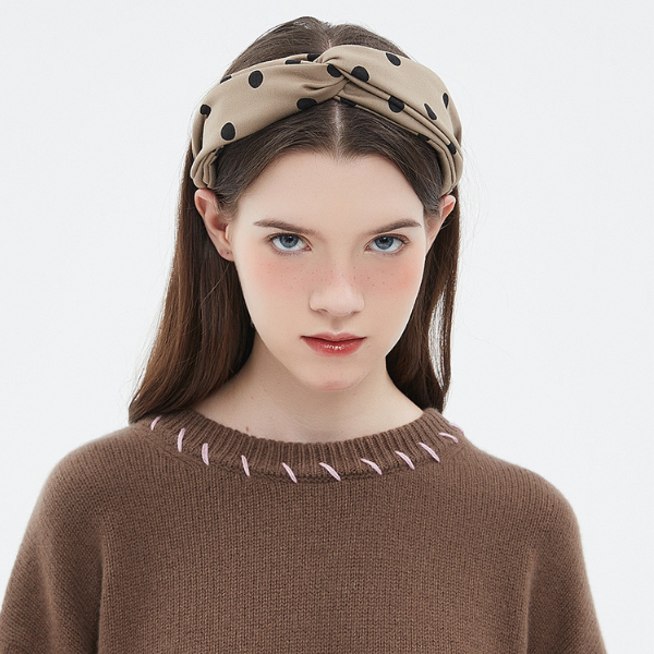水玉柄カジュアルヘッドバンド Z00174