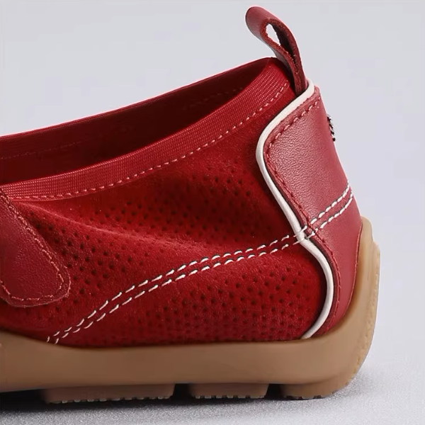 【4color】ラウンドネックダブルストラップフラットシューズ《Z00880》