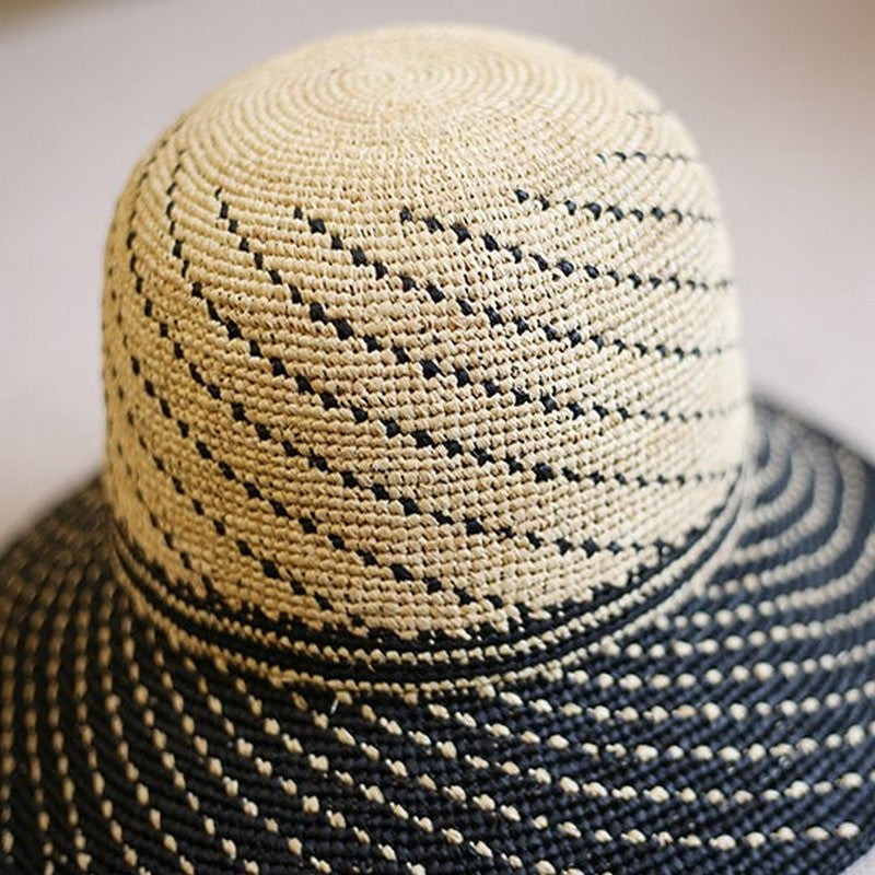 【4color】天然ラフィアの麦わら帽子