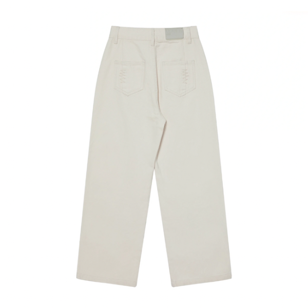 ハイウエストストレートデニムパンツ Z00043