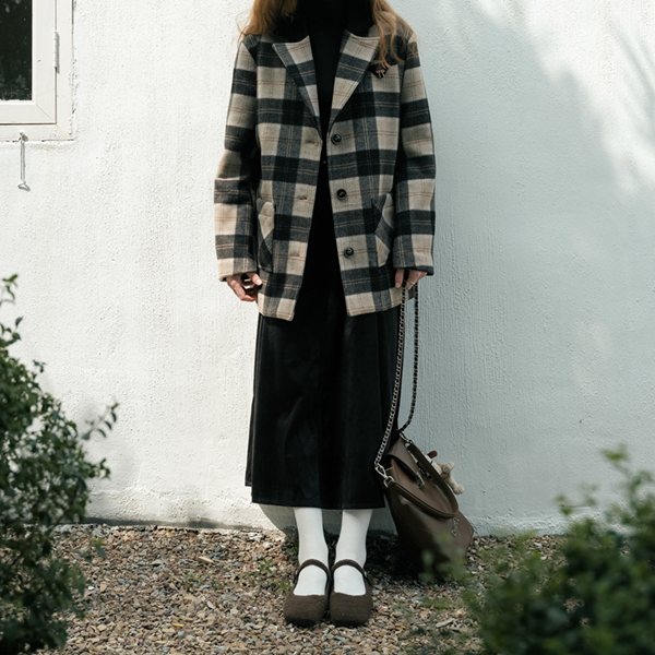 【2color】リムーバブルポケット付きコーデュロイAラインスカート  《Z00781》