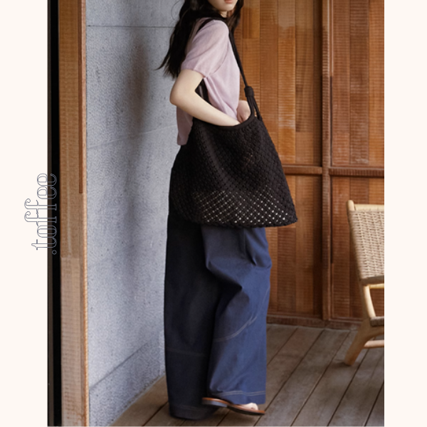 ウエーブラインワイドデニムパンツ《Z00903》