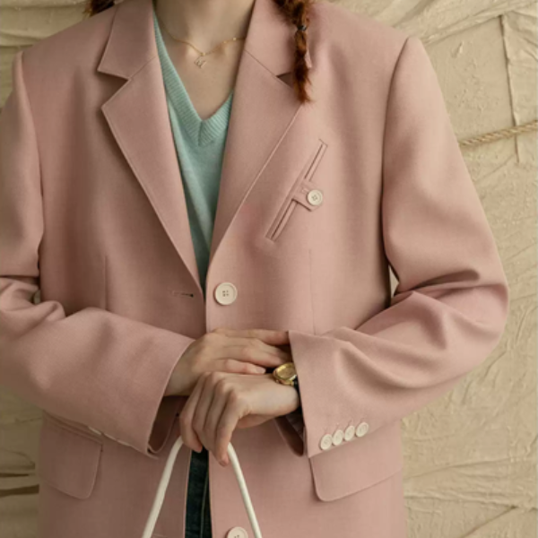 【2color】シングルブレストテーラードジャケット《Z00851》