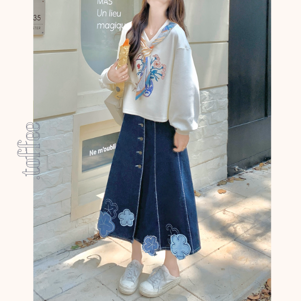 花咲く午後の散歩道セットアップ《Z01155》