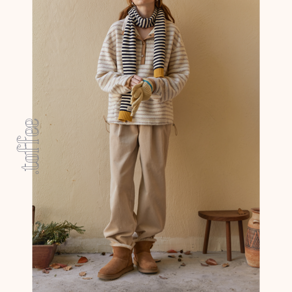 【2color】ハイウエストコーデュロイパンツ Z00523