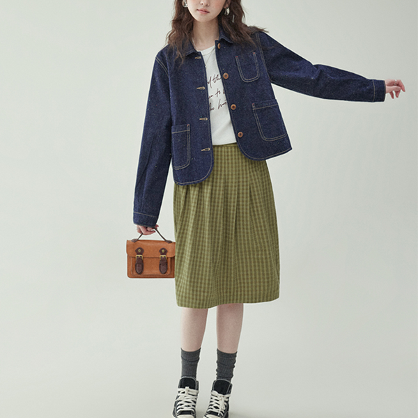 パッチポケットデニムジャケット 《Z00770》