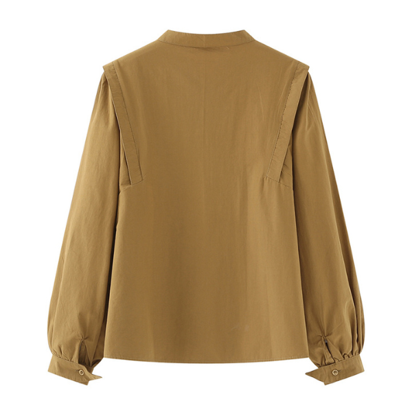 【2color】オーバーショルダーシャツ X-007