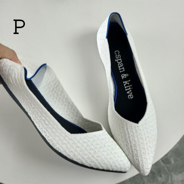 【18pattern】カラーパターンニットパンプス X-109