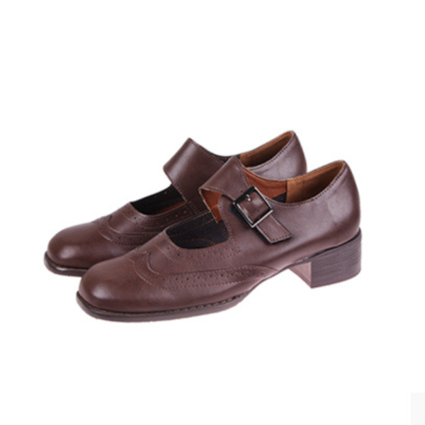 【2color】アッパーベルトレトロレザーシューズ AU-161