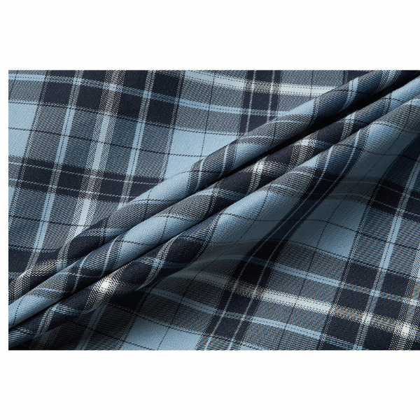 タータンチェックハイウエストミドル丈スカート X-440